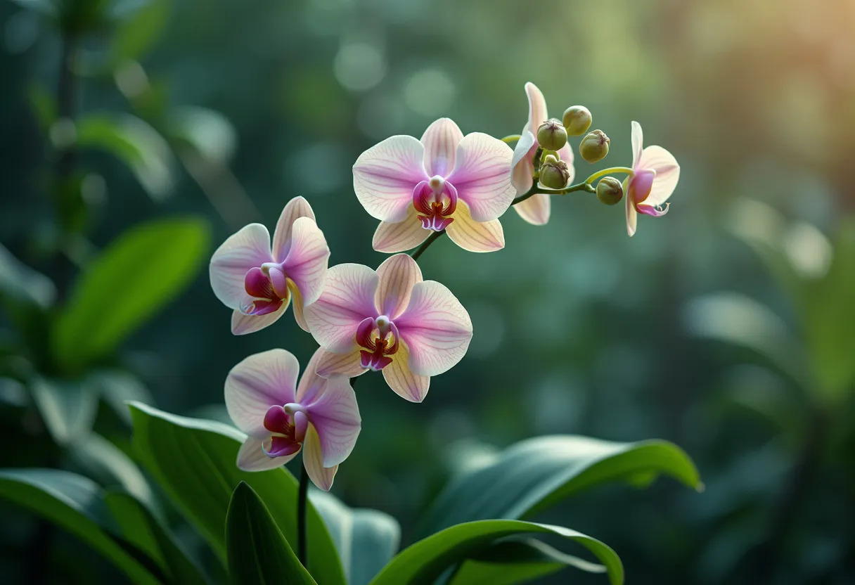orchidée floraison